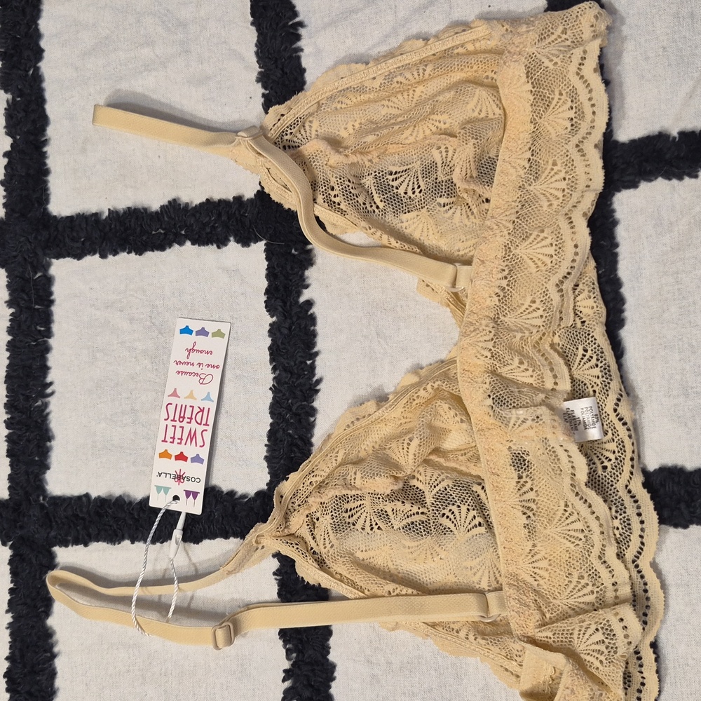 NEW Cosabella Blush Beige Sweet Treat Lace Bralette - Picture 4 of 7